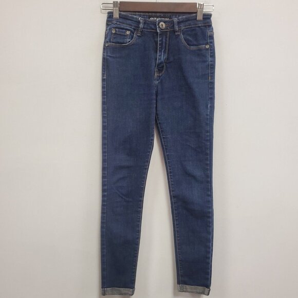 Dolce & Gabbana Womens Rolled Cuff Skinny Jean Size 38 IT 2 US High Rise Stretch - Picture 1 of 16